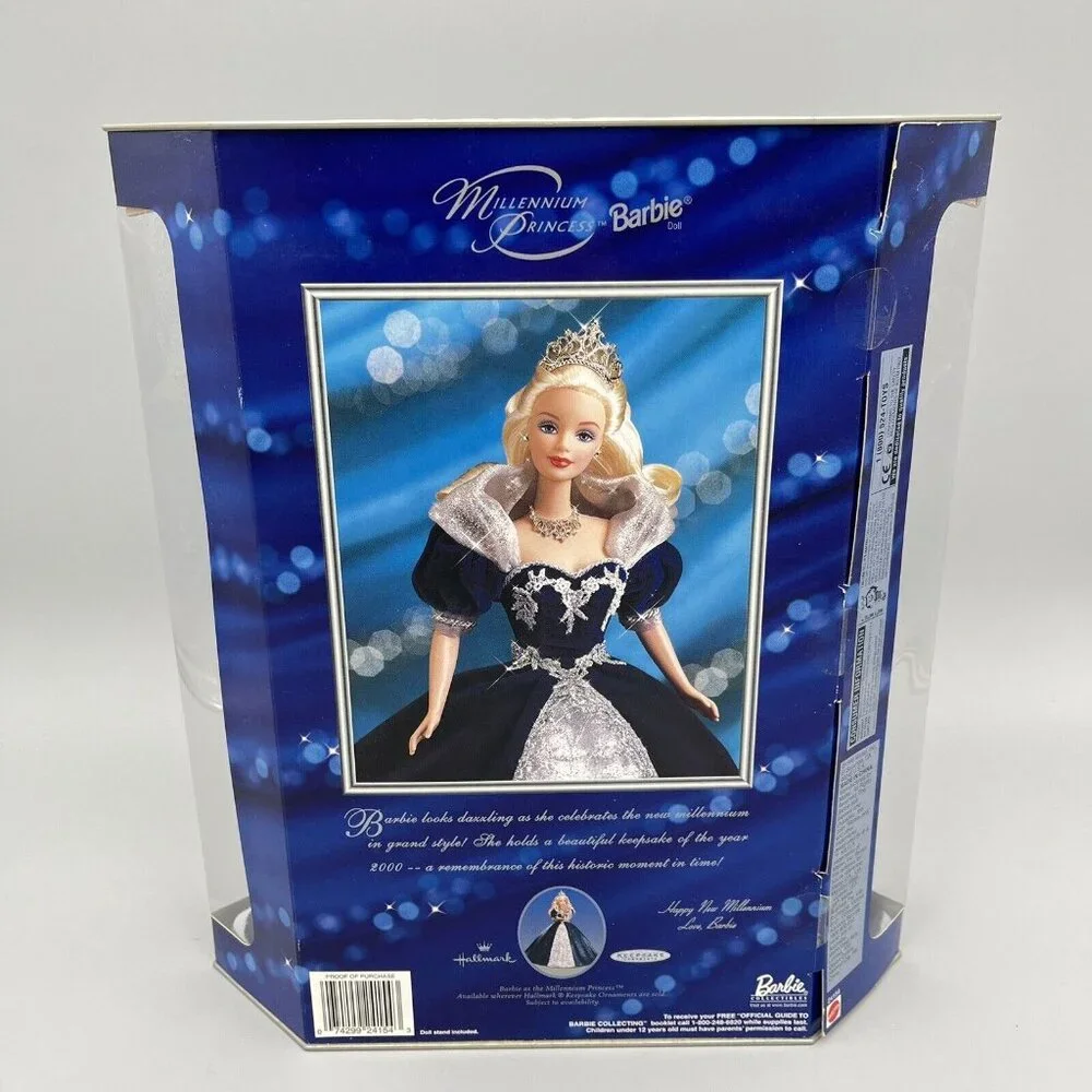 Vintage 1999 Millennium Princess Barbie Mattel Hallmark Happy New Year 2000 - Picture 3 of 8